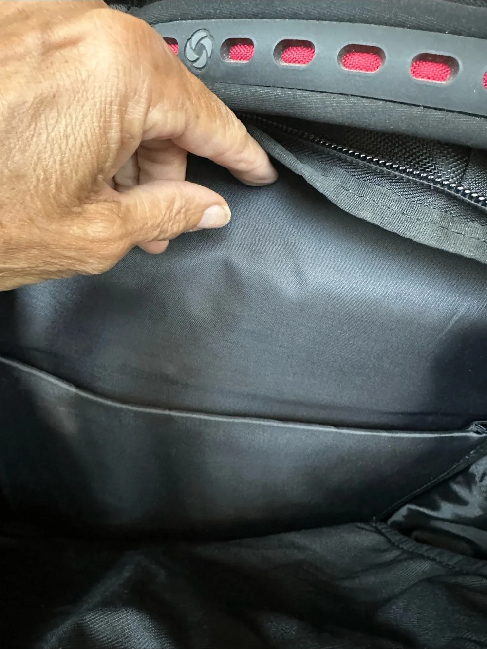 Samsonite Black and Red Travel Backpack